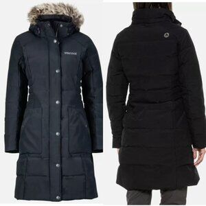 Marmot Women's Black Clarehall Waterproof 700 Down Parka Jacket Black XS